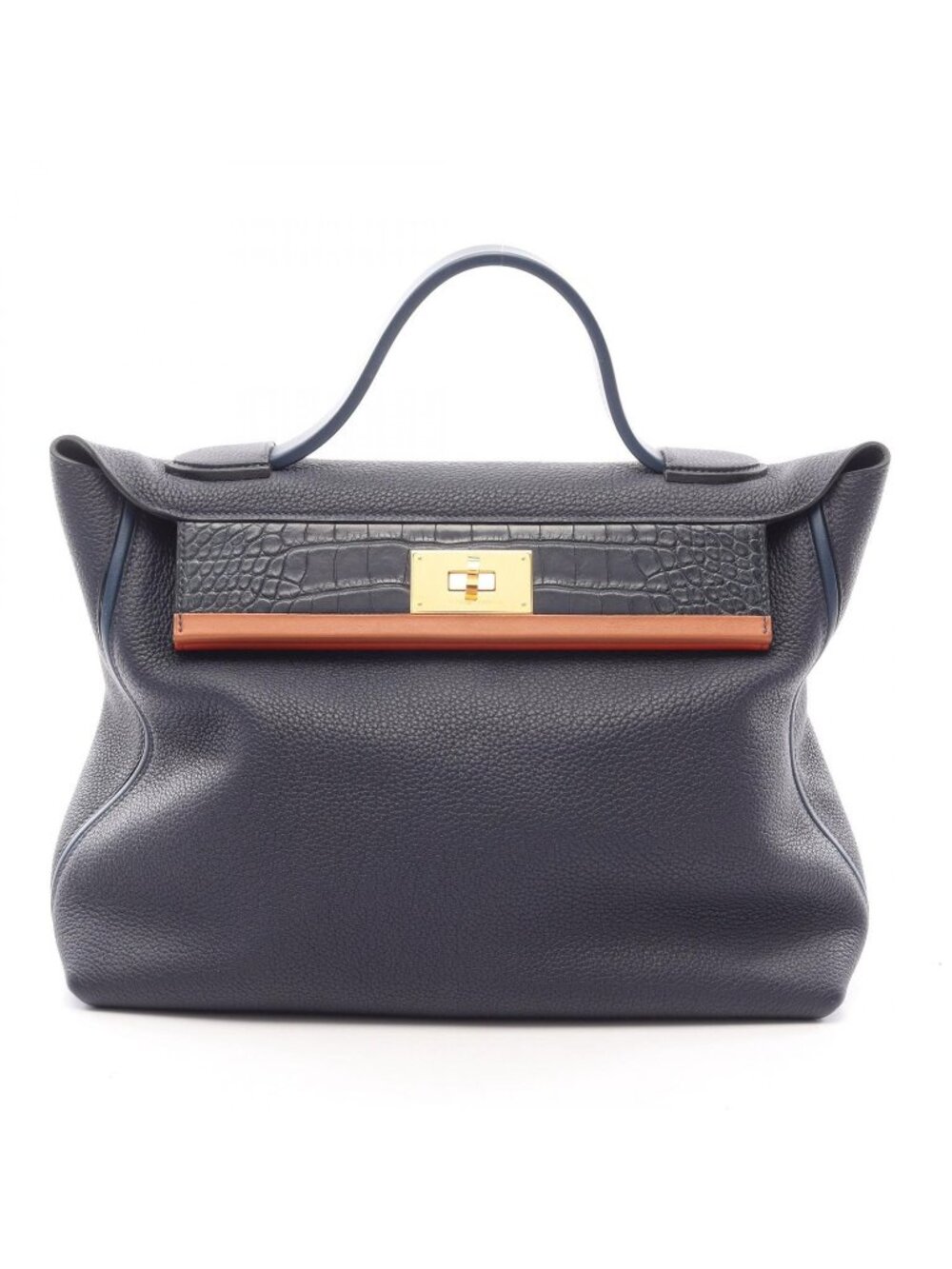 Hermes Handbag 24/24/24 Vanquatre 35 Touch Bleu Nuit